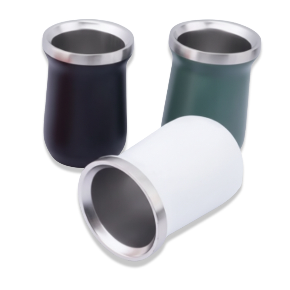 MATE DE ACERO INOXIDABLE 260ML ART TH-01W/B/G BAO