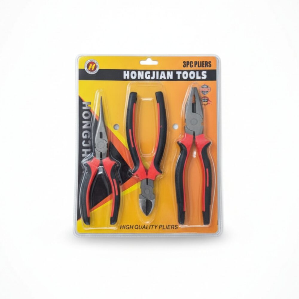 SET DE PINZAS 8" X3 C/BLISTER ART SD0786 BAO