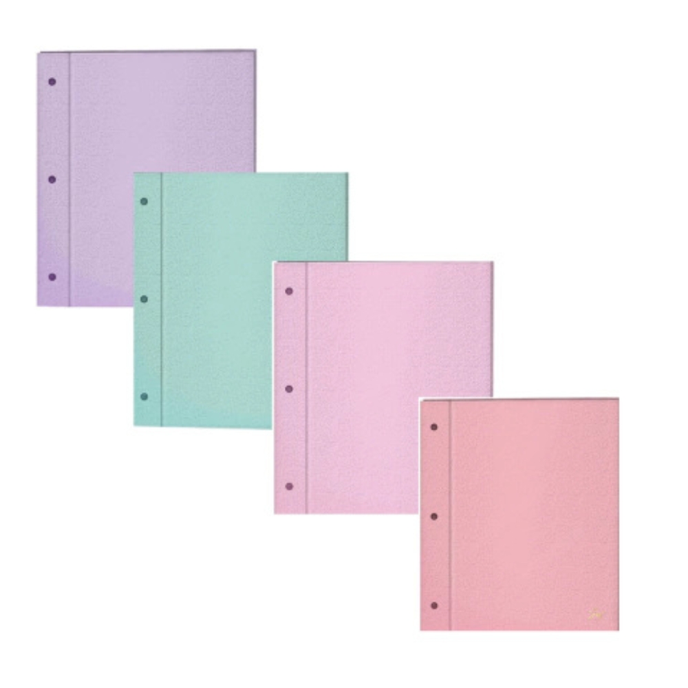 CARPETA FORRADA Nº3 2 TAPAS COL LILA PASTEL 203700-LP BAO