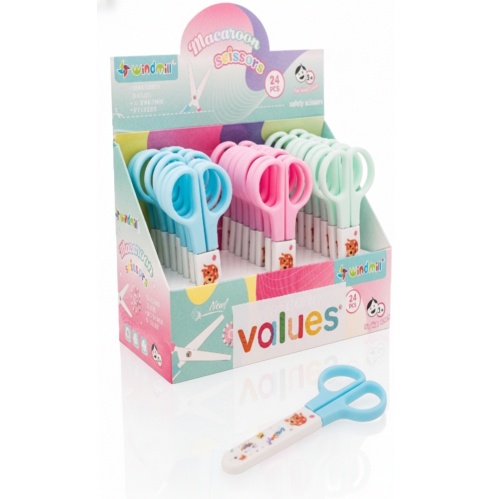 TIJERAS ESCOLARES 13 CM COLOR PASTEL ART WJA345 BAO