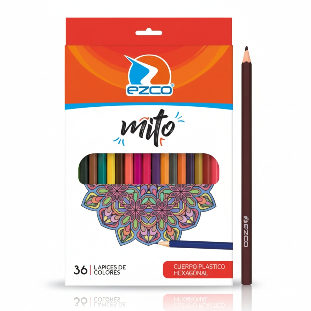 LAPIZ COLOR LARGO MITO X36 UNIDADES ART  172205 BAO