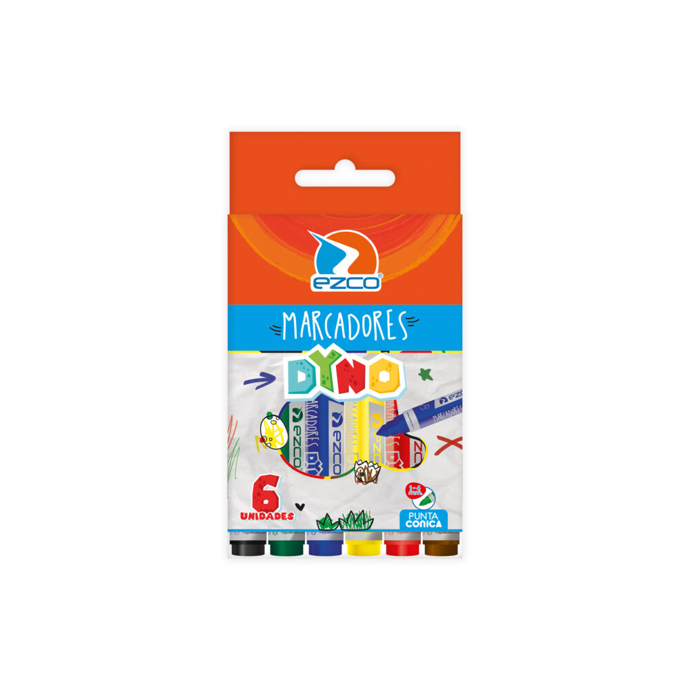 MARCADOR JUMBO DYNO X6UNI PTA CONICA ART 403720-6 BAO