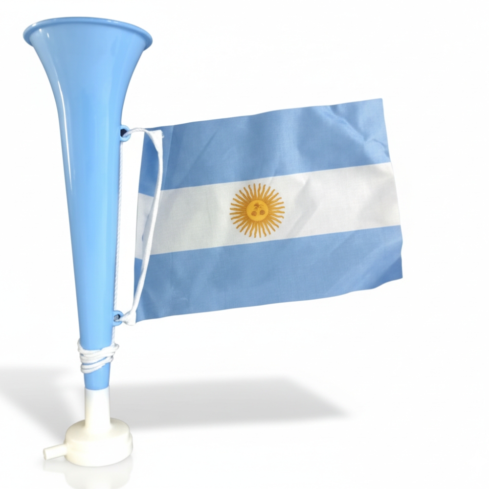 CORNETA BOCINA C/BANDERA ARGENTINA WCF-04/ EFI0003 BAO