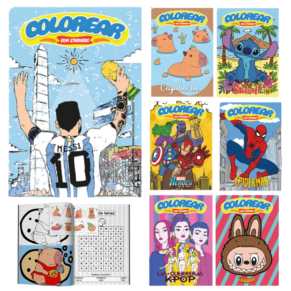 LIBRO DE COLOREAR VARIOS MODELOS ART 1-38 BAO