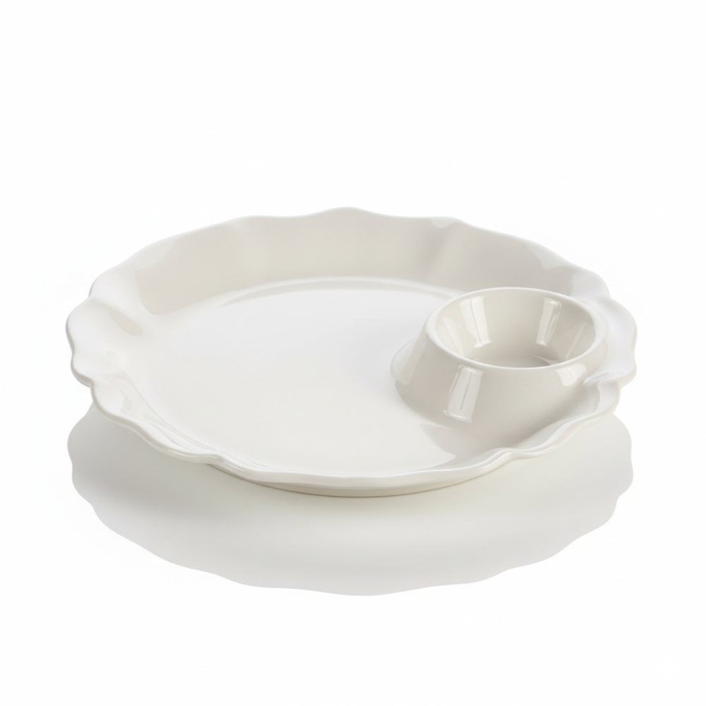 BANDEJA PORCELANA C/SALSERO 20CM ART 101760 BAO
