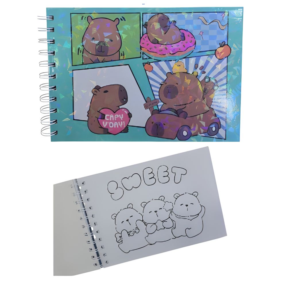 CUADERNO C/ BRILLO CAPYBARA ART JK-4320 BAO