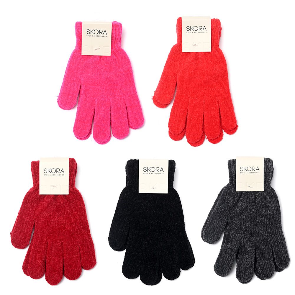 GUANTE MUJER CHENILLE LISO ART 38717 CAO