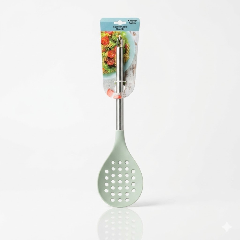 ESPUMADERA DE ACERO Y SILICONA 32.5CM ART CN16696 DAO