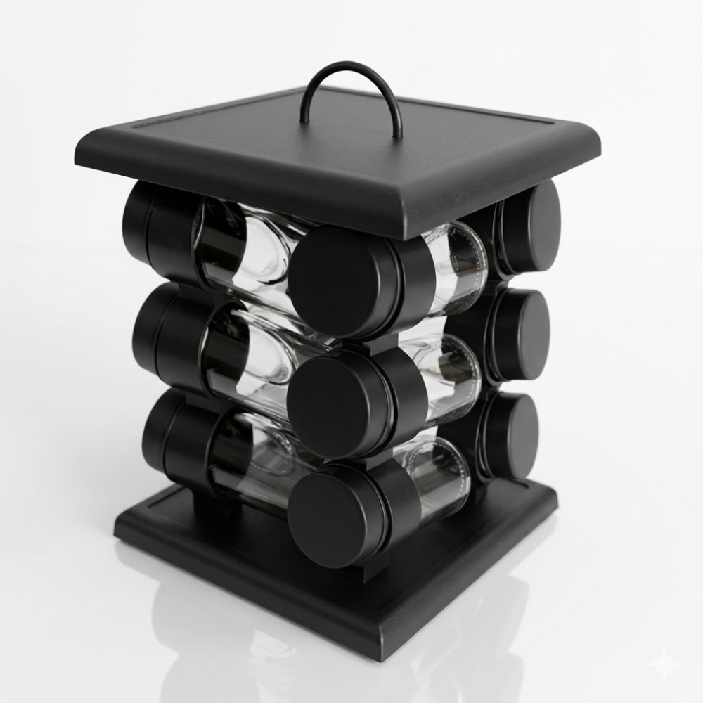 ESPECIERO 12PCS PVC NEGRO ART 4958087 DAO