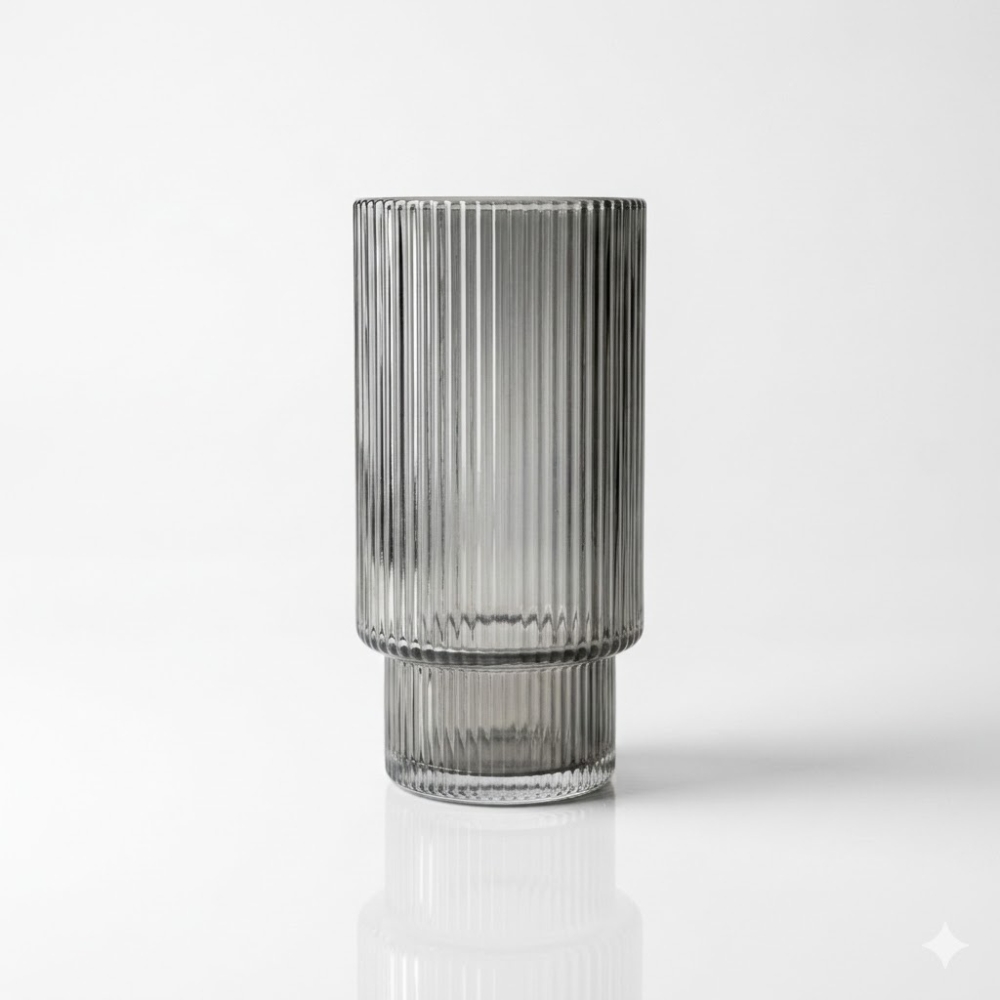 VASO ALTO X6 FUME C/RELIEVE DOBLE DIAMETRO ART CA6087 DAO