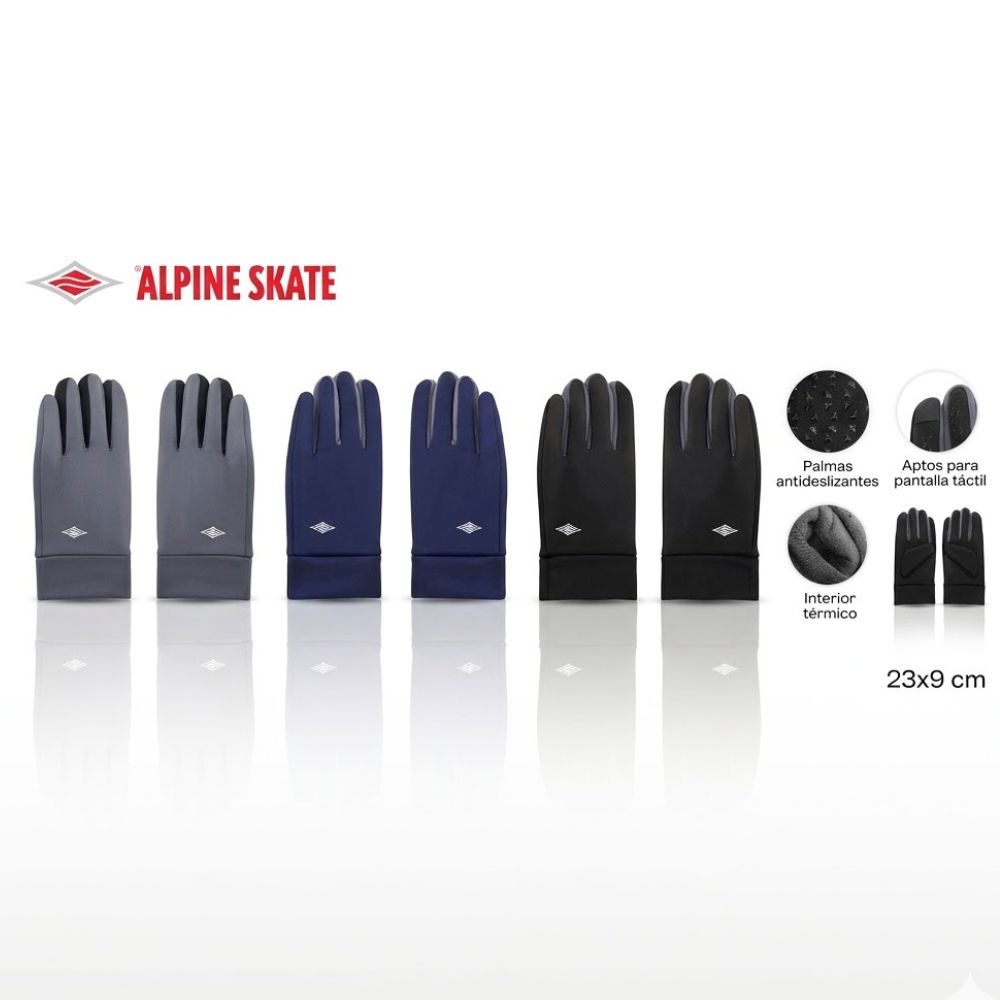 GUANTES ALPINE SKATE APTO TACTIL ART 31413 CAO