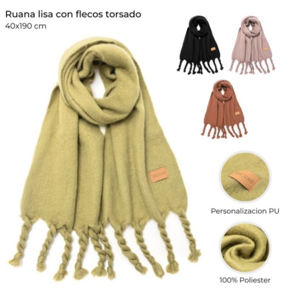 RUANA LISA C/ FLECOS TORSADO ART 43758 DAO