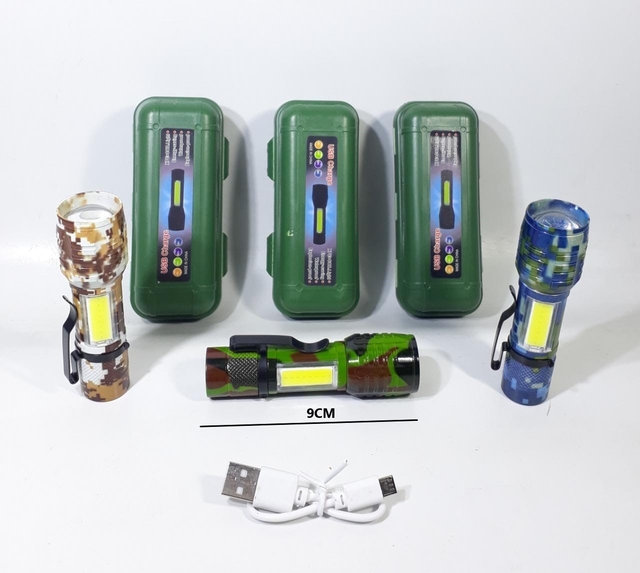 LINTERNA TACTICA RECARGABLE  C/CAJA VERDE ART 535M/911MC EAO