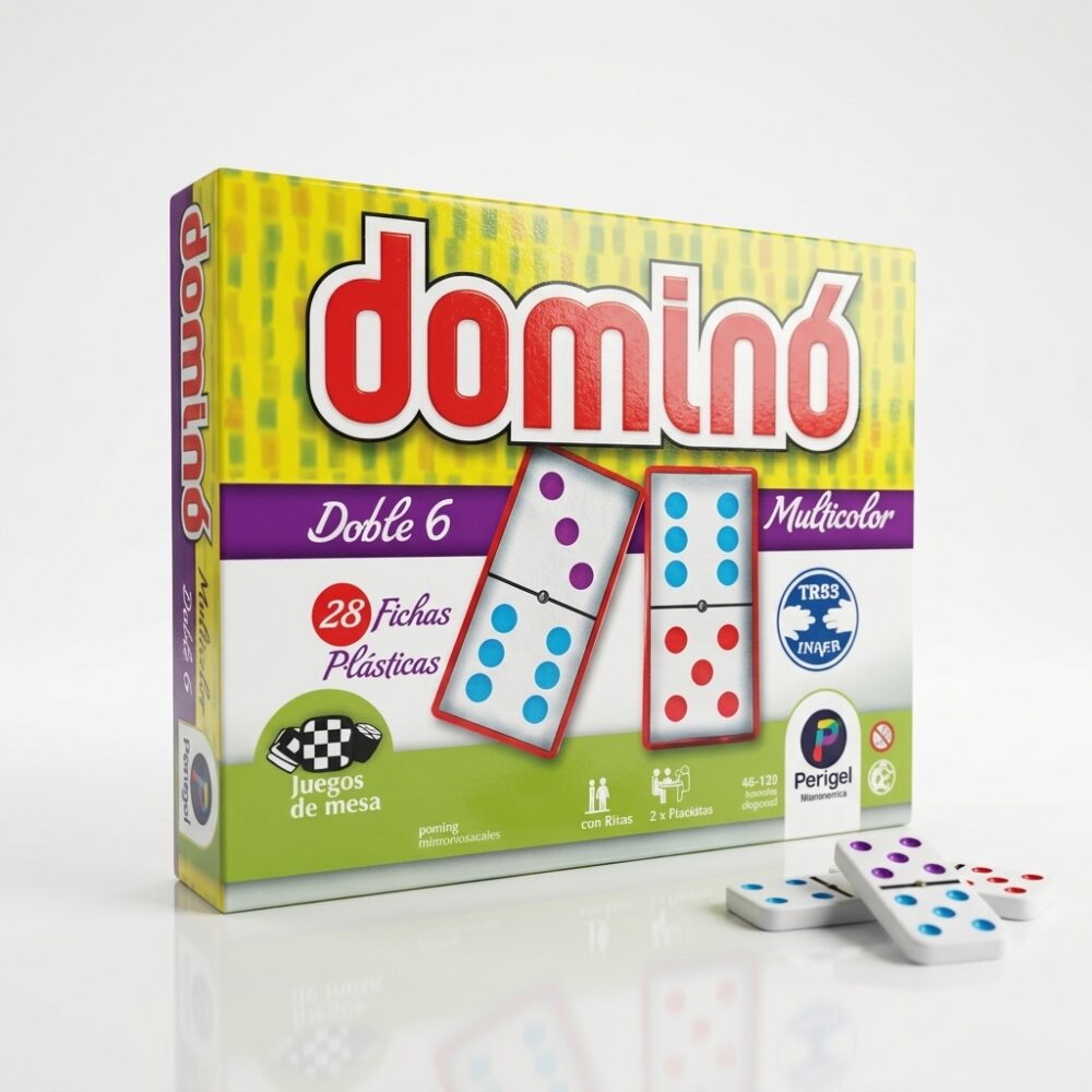 JUEGO DE MESA DOMINO MULTICOLOR ART 321 FAO