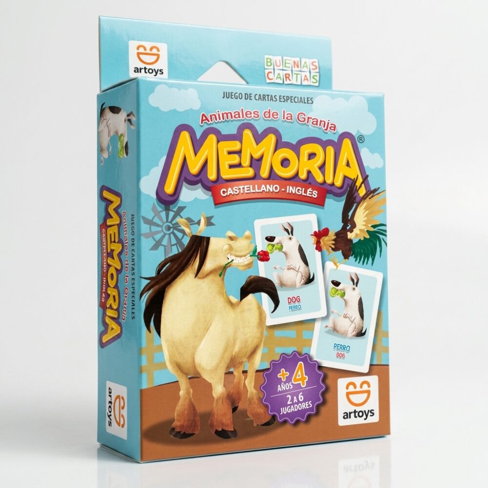 JUEGO DE CARTAS MEMORIA ANIMALES DE LA GRANJA ART 1003 FAO