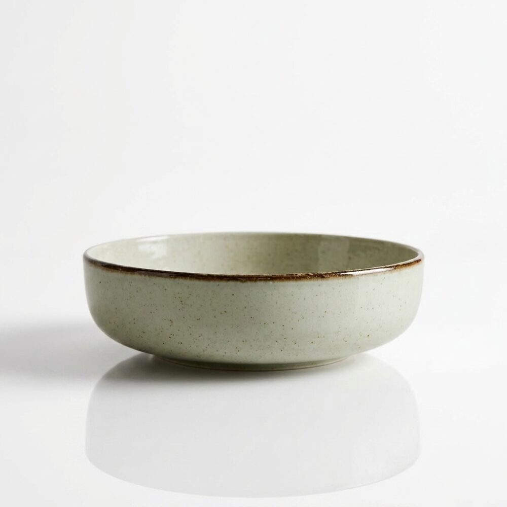 PLATO HONDO BOWL ENVEJECIDO VERDE POCELANA 15CM ART 465P FAO
