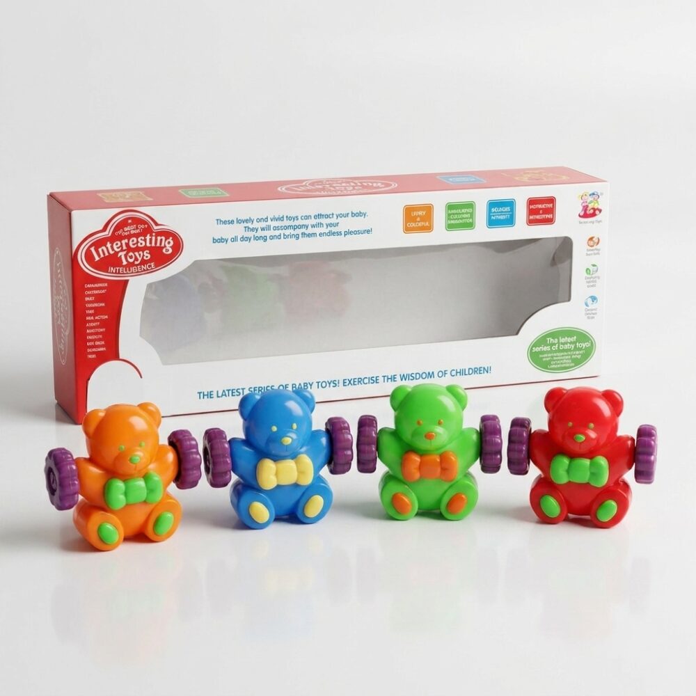 CUNERO INFANTIL OSITOS x 4 EN CAJA 33CM ART T3231 FAO