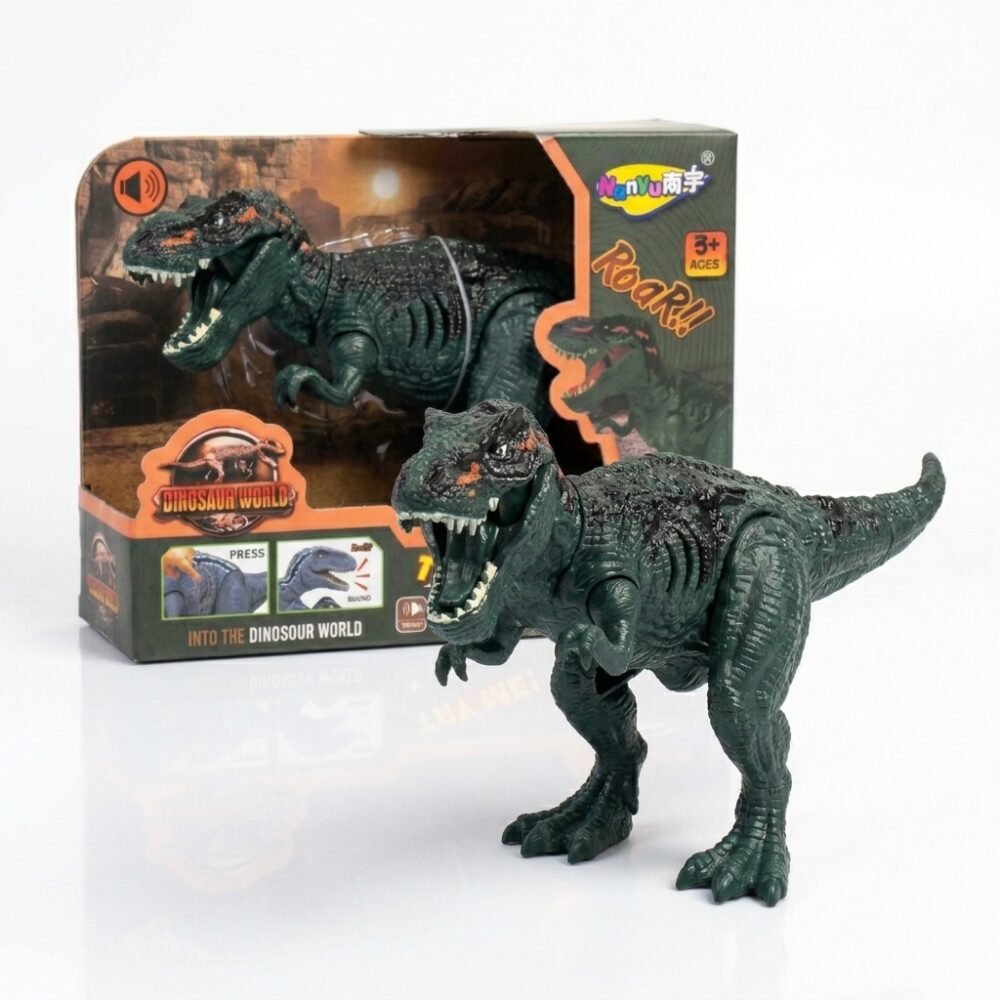 DINOSAURIO CON SONIDO EN CAJA 18CM ART T3908 FAO