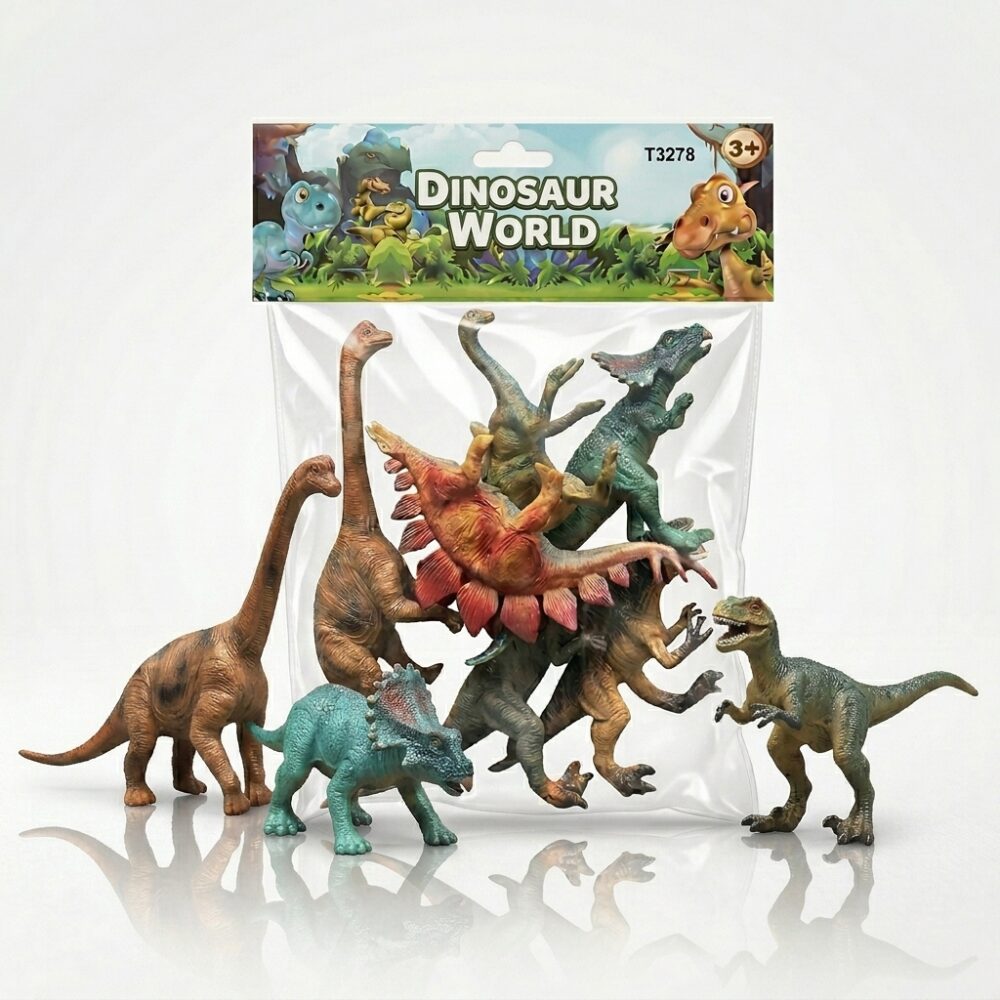 DINOSAURIOS EN BOLSA DE 20CM ART T3278 FAO