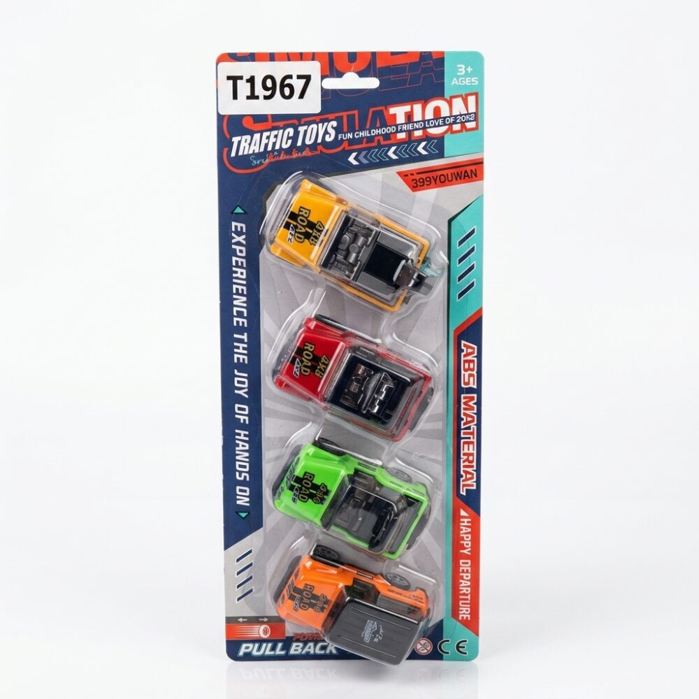 SET DE AUTOS PULL BACK x 4 ART T1967 FAO