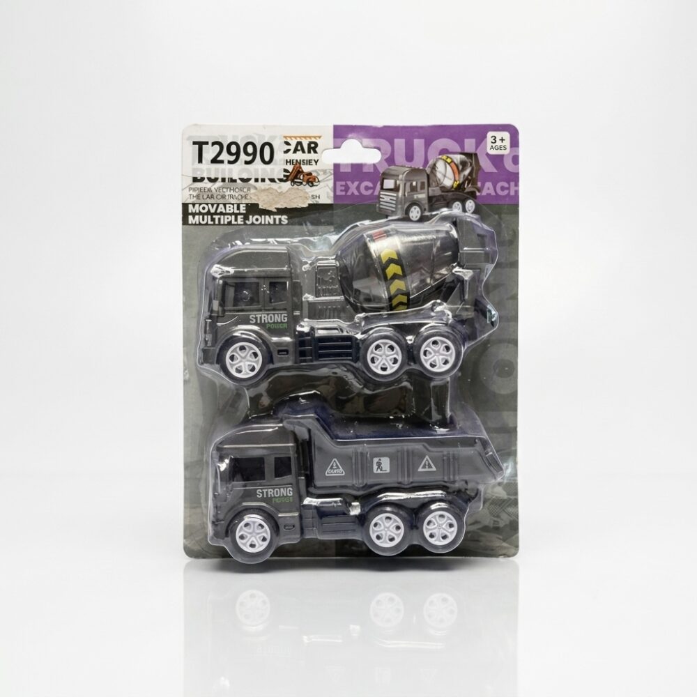 SET CAMIONES FRICCION CONSTRUCCION x 2 22CM T2990 FAO