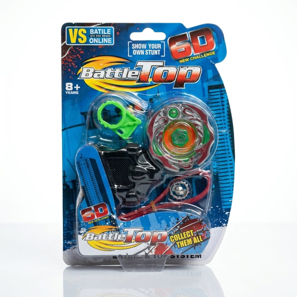 TROMPO CON LANZADOR Y ACCESORIOS EN BLISTER 21CM T3836 FAO