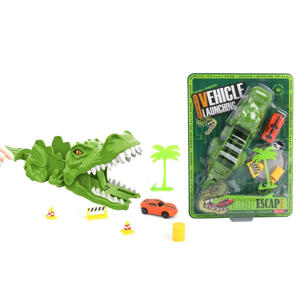 LANZADOR DE AUTOS DINOSAURIO ART 54561 FAO