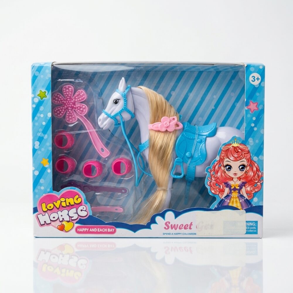 CABALLO EN CAJA CON VENTANA DE 25CM CON ACC ART T3297 FAO