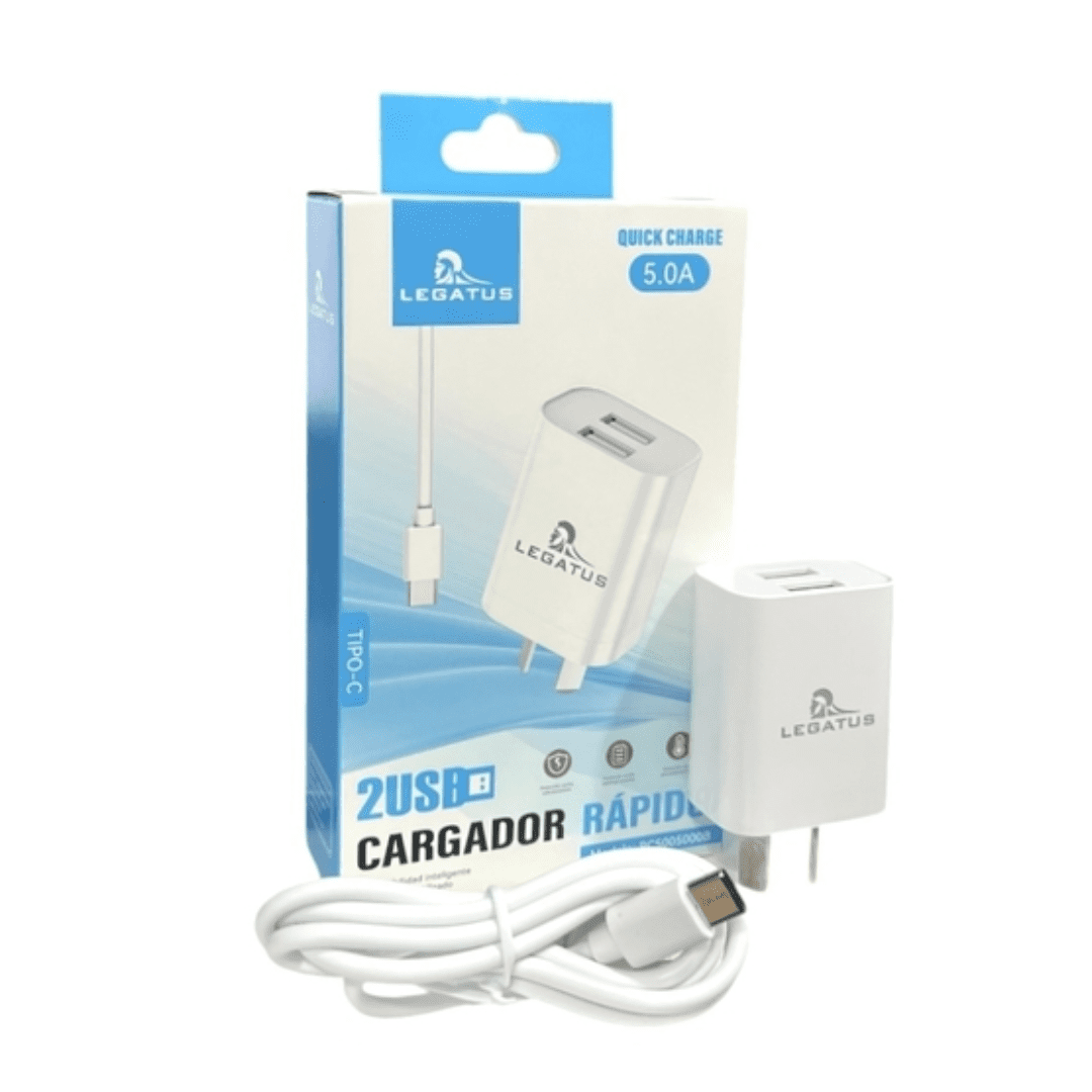 CARGADOR RAPIDO 2 USB TIPO C ART RC5005000B FAO