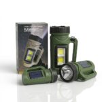 LINTERNA C/SOLAR PANEL USB RECARGABLE KM-926K GAO