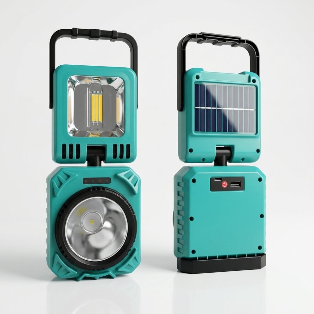 LINTERNA MULTIFUNCION CON SOLAR PANEL USB HS-8038-C GAO