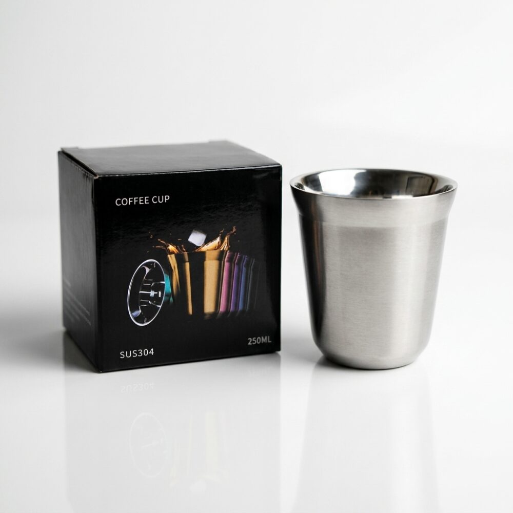 VASO DE ACERO INOXIDABLE MULTICOLOR 250ML NE-250/250A GAO