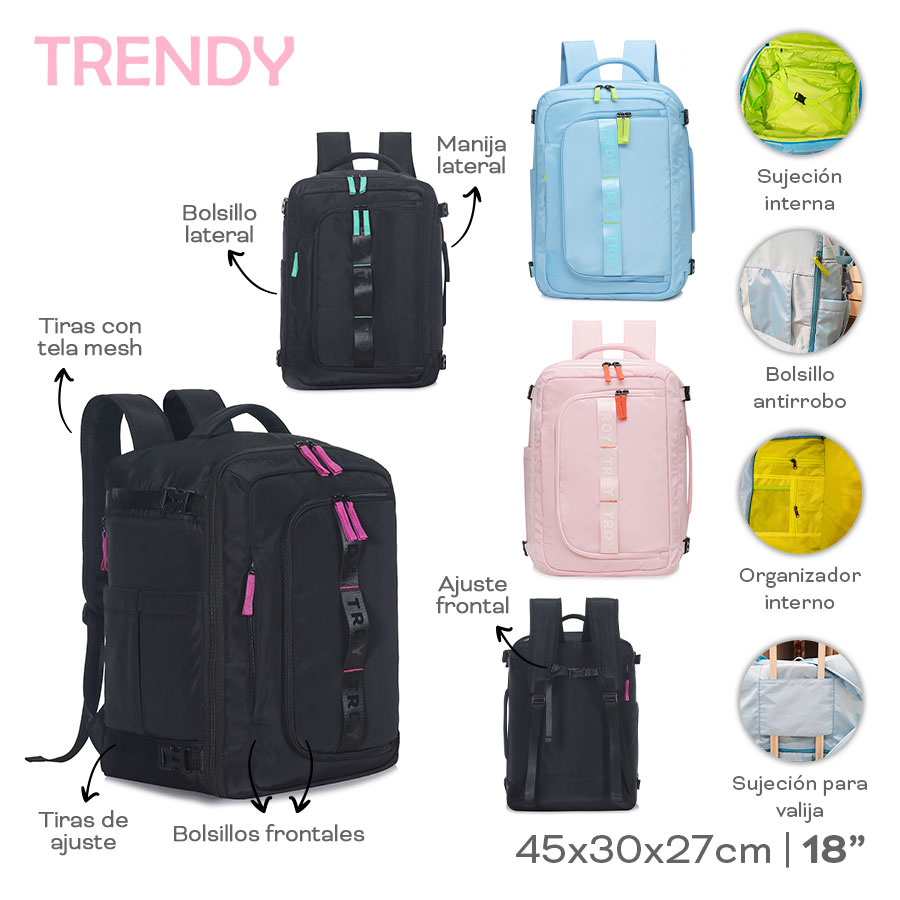 MOCHILA DE VIAJE TRENDY 17831 GAO
