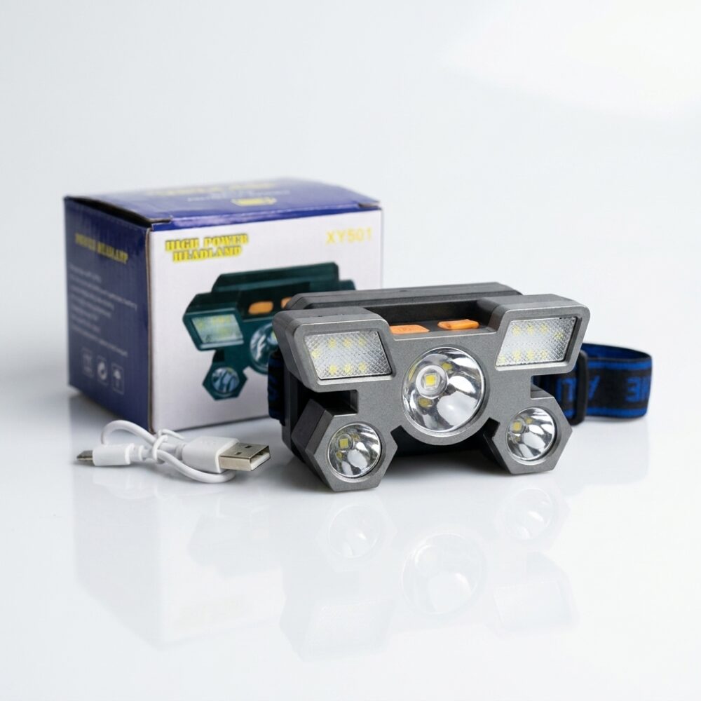 MINERA LINTERNA 5LED RECARGABLE USB XY-501K GAO