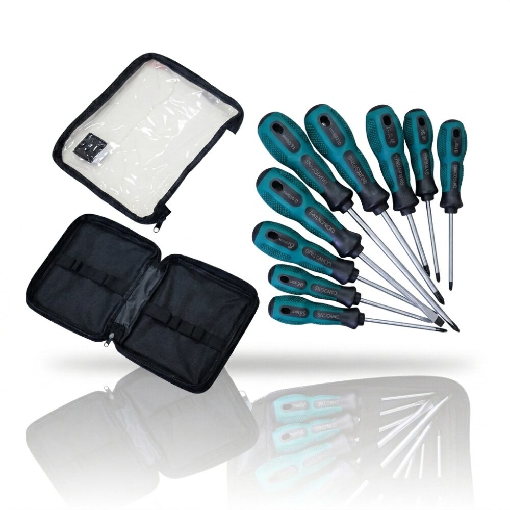 SET DESTORNILLADORES X9 PCS C/MANGO ART SR2639 GAO