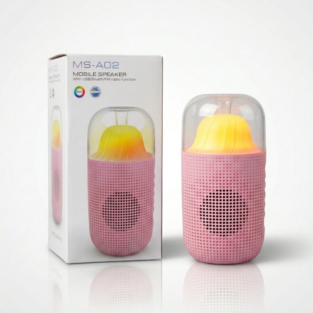 PARLANTE BLUETOOTH RECARGABLE USB CON LUCES ART MS-A02 GAO