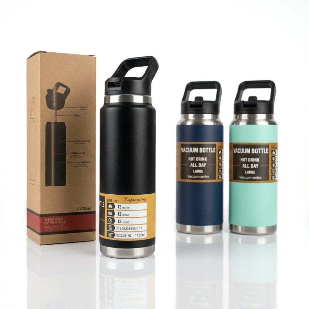 TERMO BOTELLA 1Ltr ACERO INOXIDABLE SUS 304 ART LD-09 GAO