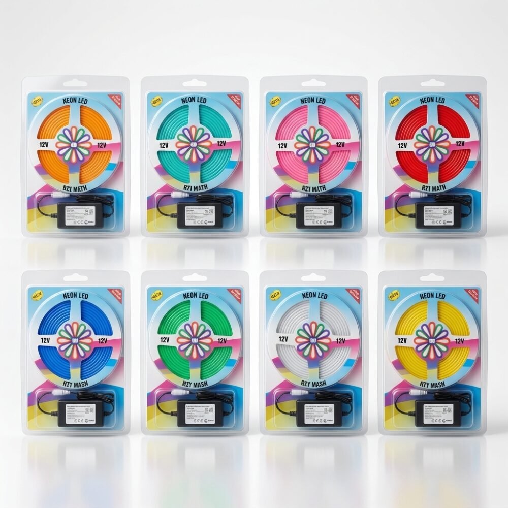 TIRA LED NEON USB DE 5M 8 COLORES ART TR5068 GAO