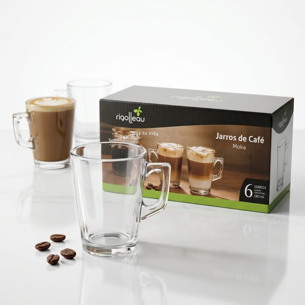 SET JARRO CAFE MOKA X6 130ML ART 61534 HAO