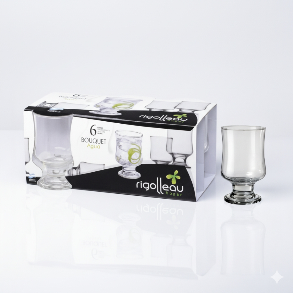 01669 COPA BOUQUET AGUA PACK X 6 ART 68983 HAO