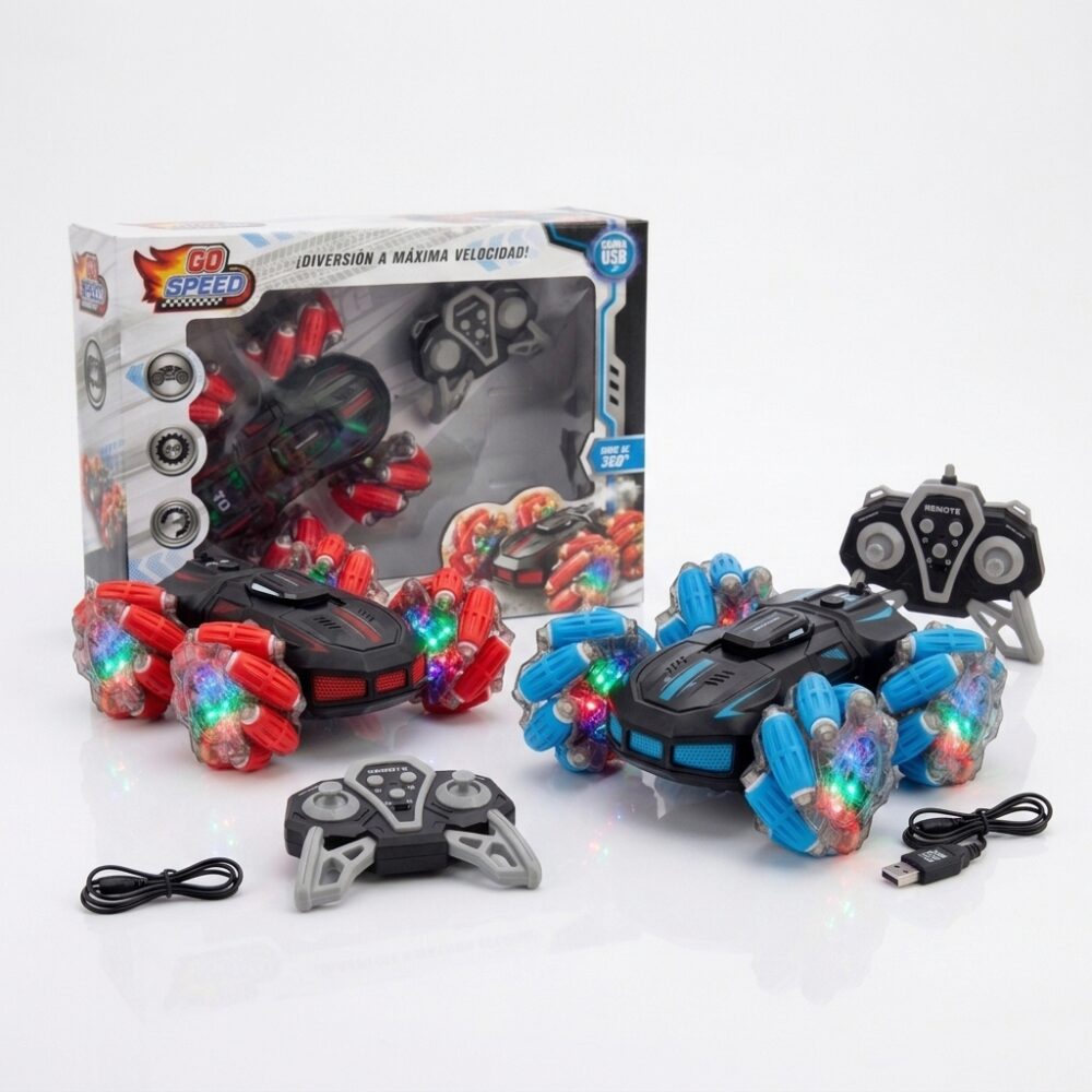 AUTO STUNT RADIO CONTROL C/LUCES USB 55619 HAO
