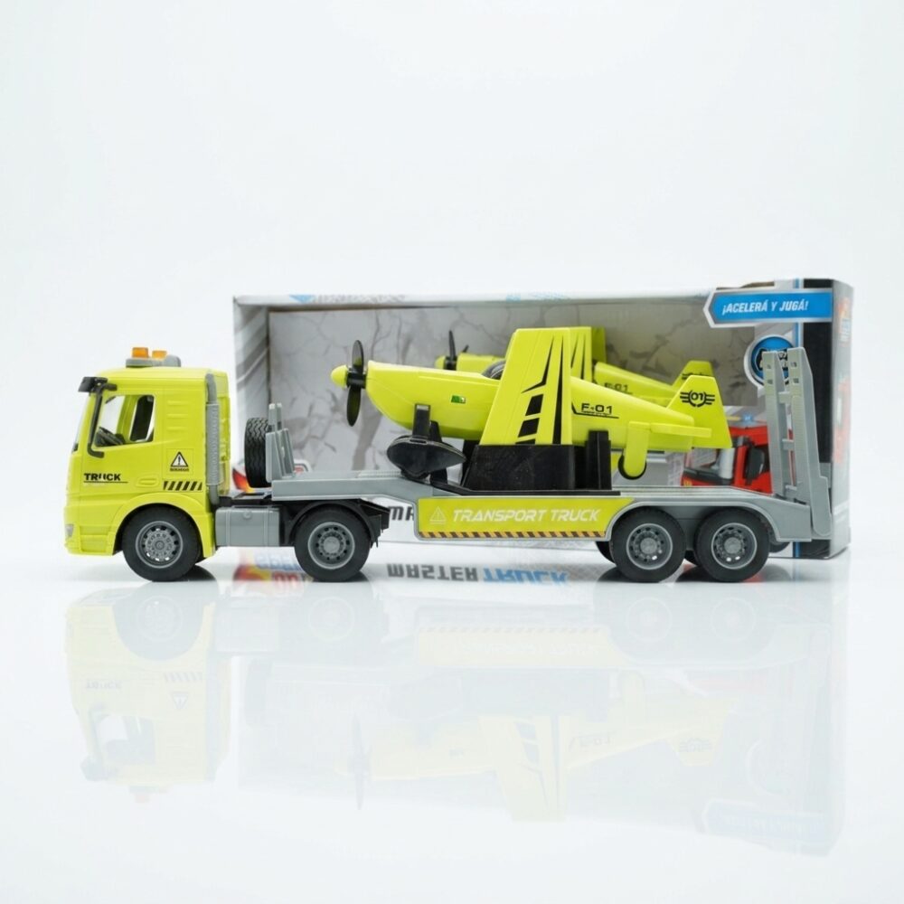 CAMION TRANSPORTADOR AVION A FRICCION 56474 HAO