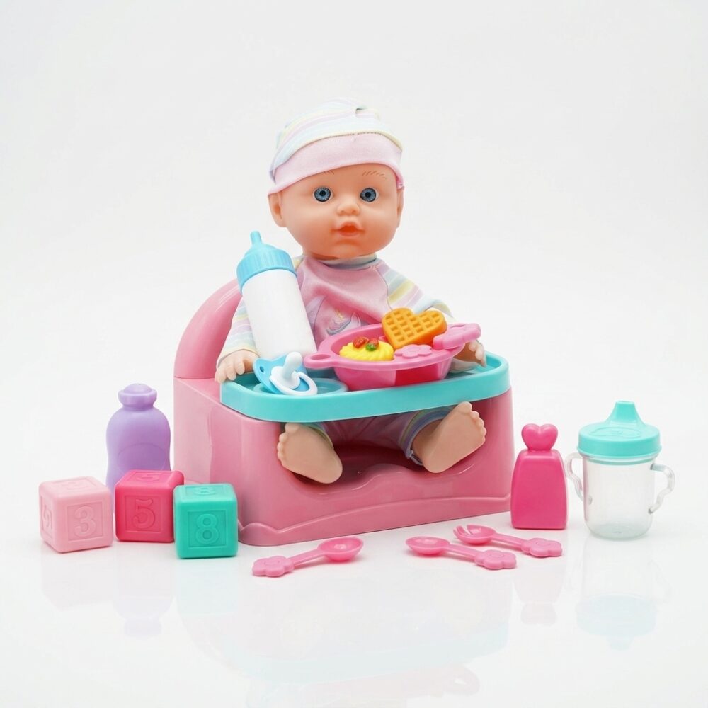 BEBOTE TINY C/PLATO DE COMIDA Y MAMADERA 29CM 55806 HAO