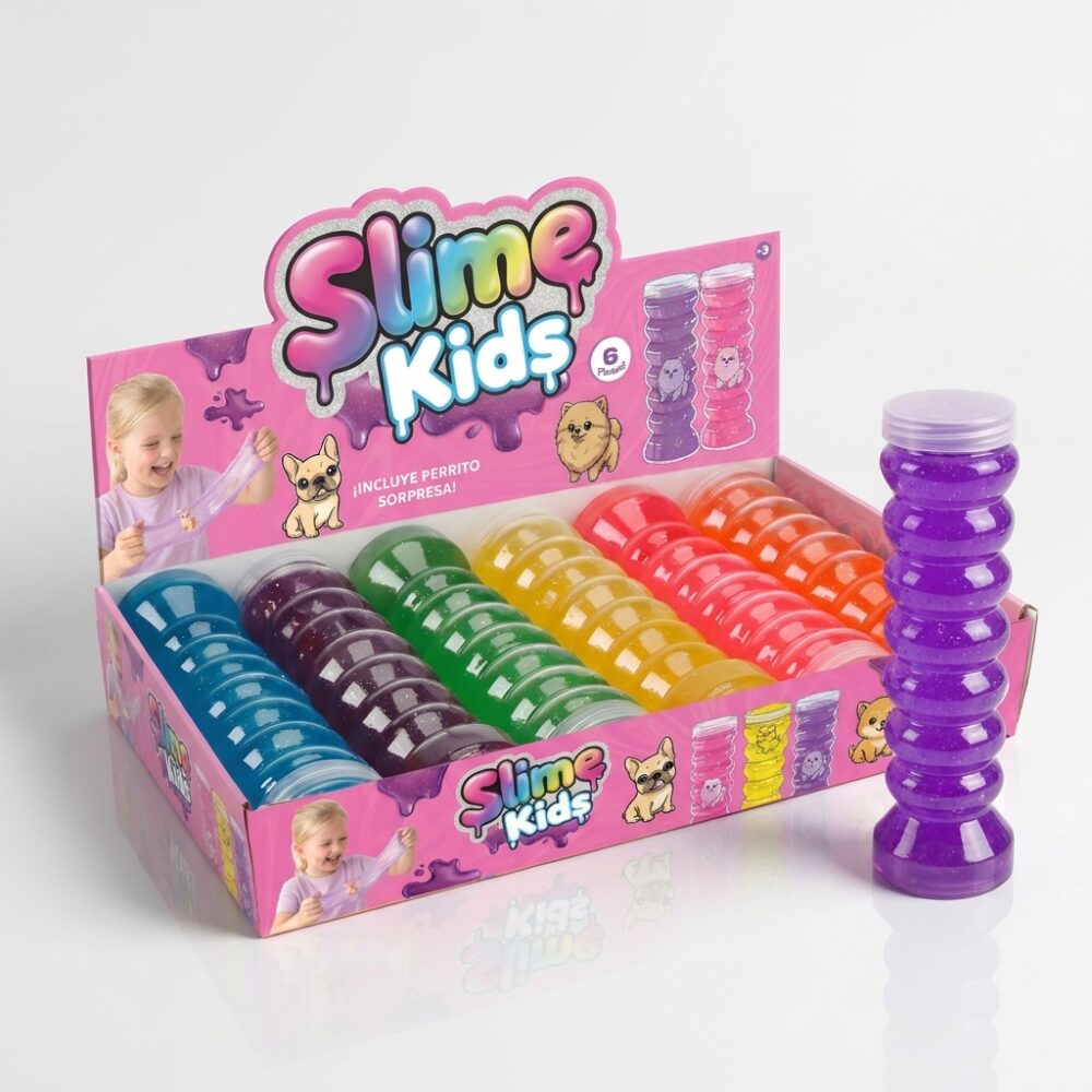 SLIME 300 G CON MASCOTA SORPRESAS 6 ART 57714 GAO