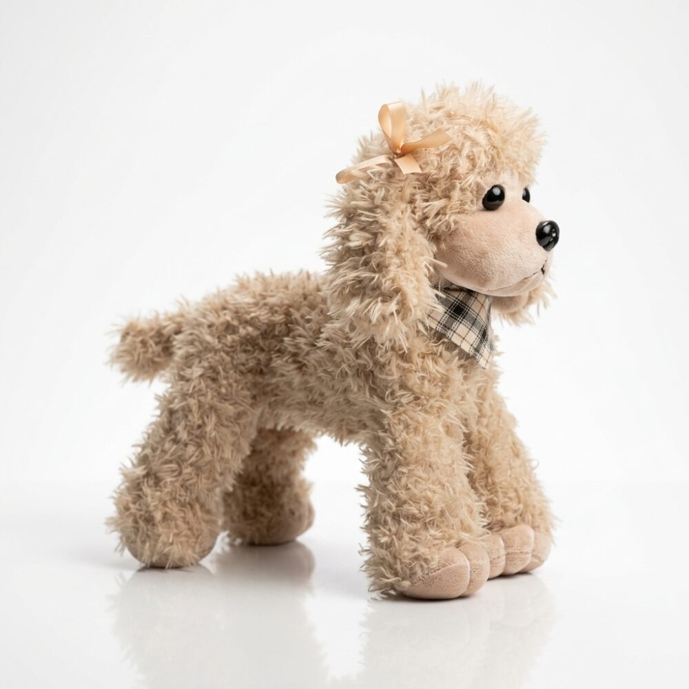 CANICHE C/PAÑUELO 30CM 2 COLORES ART P1006A-30 GAO