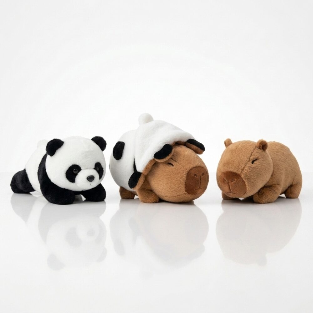 ANIMALES REVERSIBLE CAPYBARA PANDA 40CM ART P5812C GAO