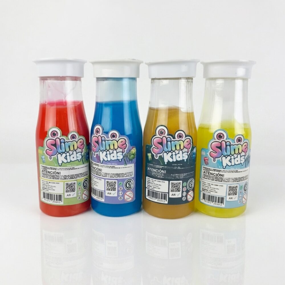 BOTELLA SLIME 150G MIX 9 COLOR C/ACC SORPRESA ART 57522 GAO
