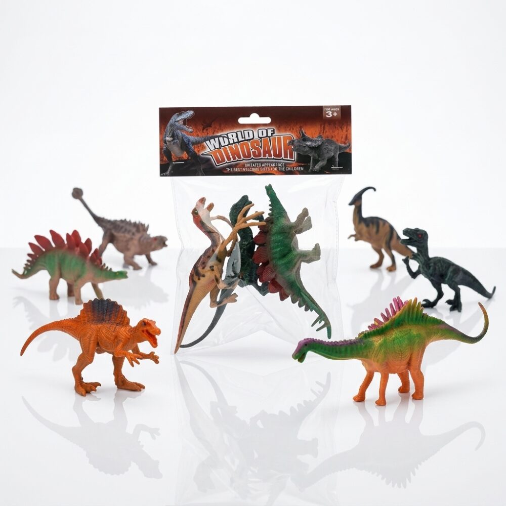 DINOSAURIOS DE GOMA X3 UNIDADES ART 54314 GAO