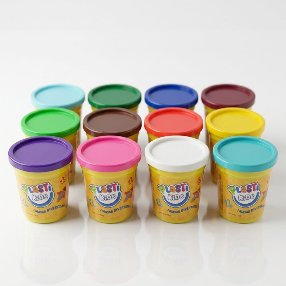 PLASTILINA 120G 10 COLORES DIFERENTES ART 57076 HAO