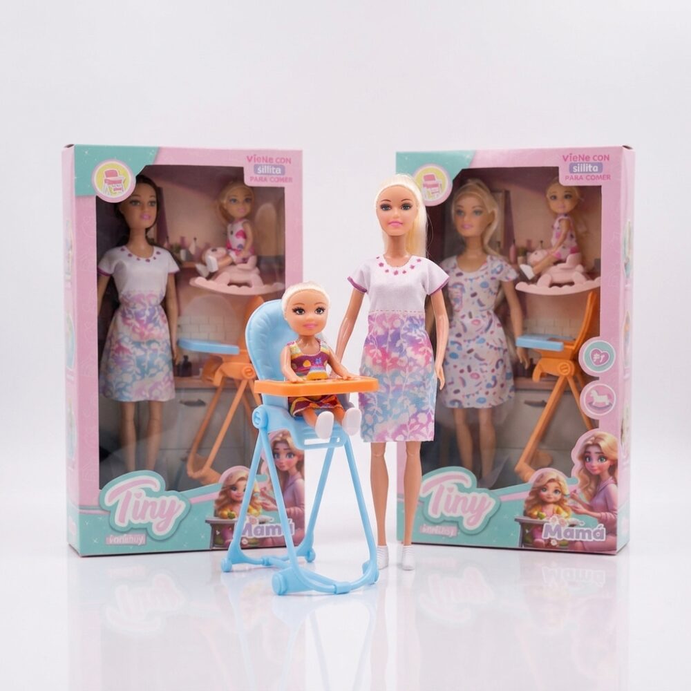 MUÑECA TINY MAMA 33X18X6 CM ART 54460 HAO
